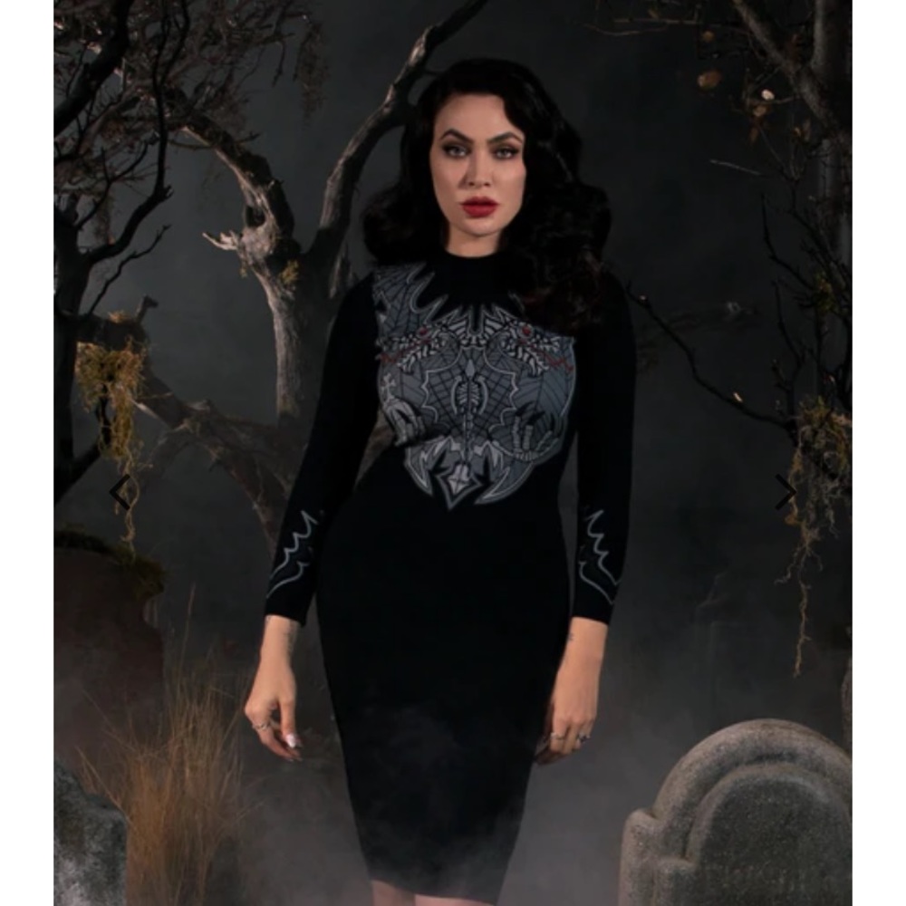 Sleepy Hollow Hessian Dress in Black by La Femme en Noir
